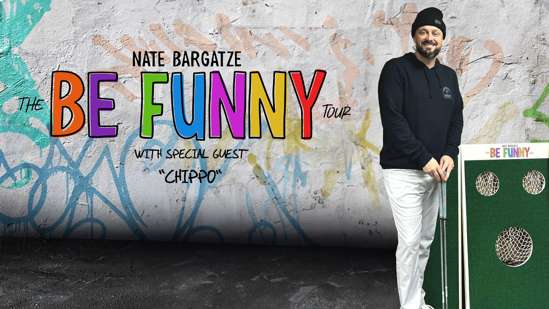 Comedian Nate Bargatze Sells Out Spokane Arena, Befriends Golf Game “Chippo” and Invites Chippo to Open for Him for Remainder of Tour