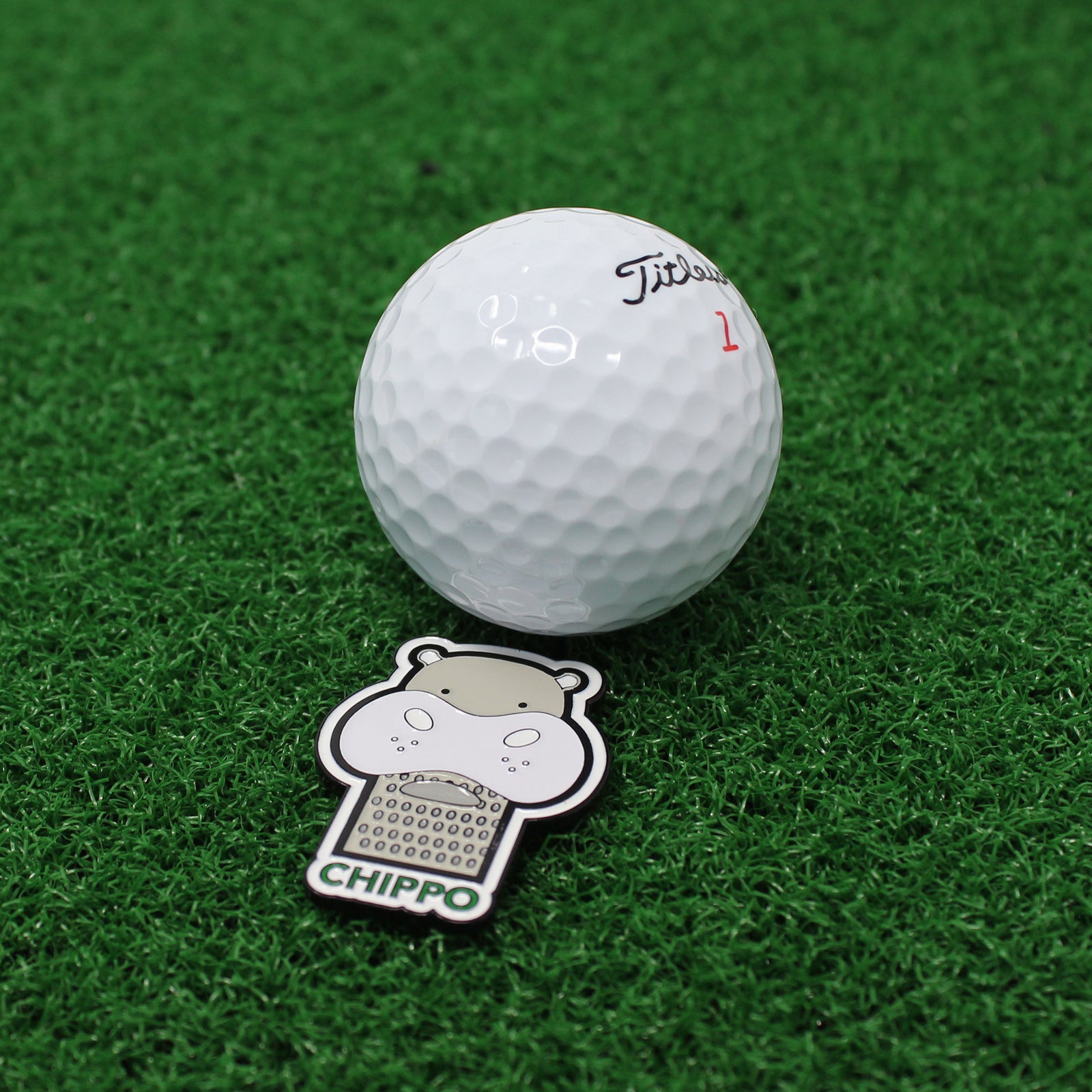 Chippo + 'Hank The Hippo' Headcover Ball Mark Set